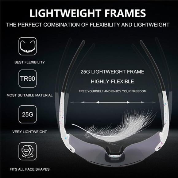 Cycling Sunglasses Polarized Sunglasses for Cycling Men Women with 1 Lens or 3 - Picture 3 of 6